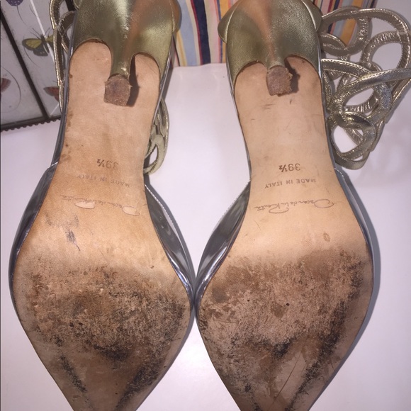 Oscar de La Renta Pumps metallic gold/ silver - Picture 4 of 6